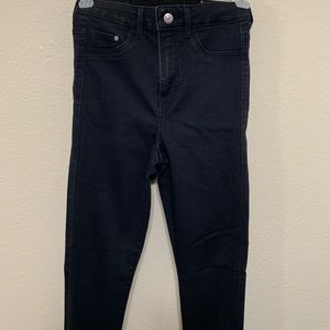 Super high rise black Jeggings